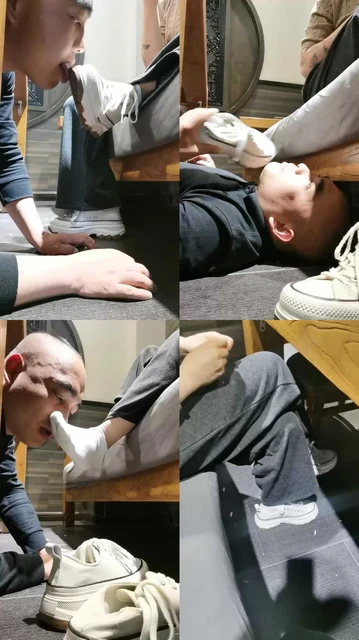 【西北傻子】茶室调-酷似周冬雨女主-脏鞋白袜闻舔