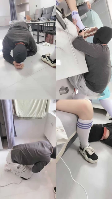 【酒精泡芙】素人学生S-及膝白袜运动鞋虐废物【二】