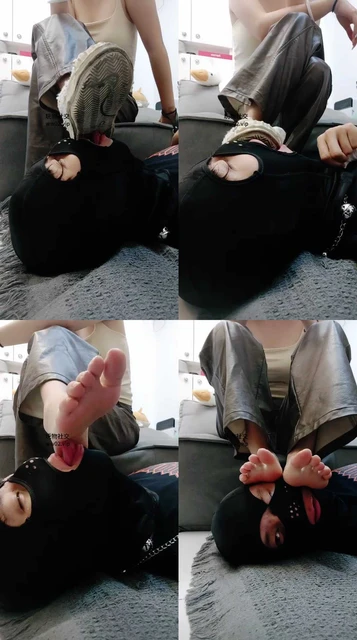 【玥野兔】沉浸式-清理脏鞋底/船袜裸足狂舔