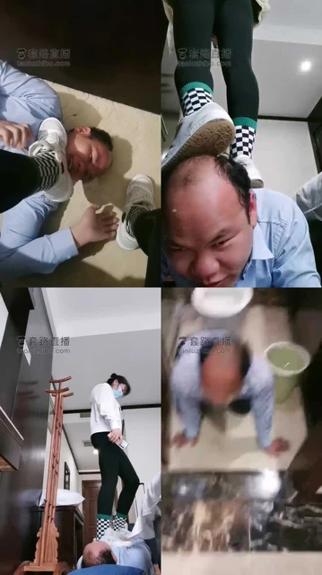 【北海静心】素人小白鞋棉袜全体重踩踏戏奴