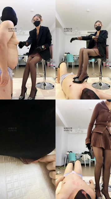 【七月大大】超美长腿模特S-高跟黑丝踩踏