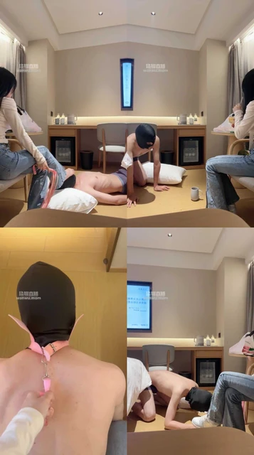 【丸子s长沙】调小贱狗鞭打踩踏