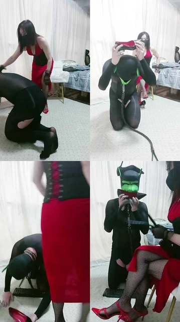 【冰炫】手捧高跟发骚犯贱