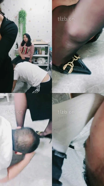 【美娜S】高跟小白鞋踩踏/舔口水/踩乳/骑狗背【双视角版】