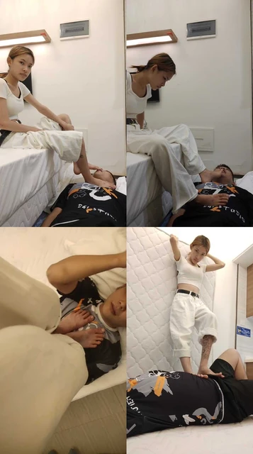 【嘟嘟】小太妹调-喂口水/裸足踩/虐乳/脚深喉