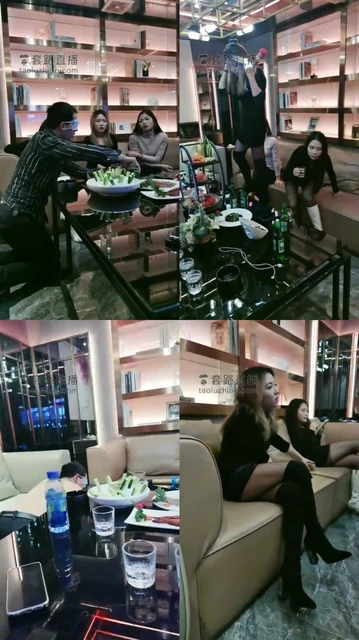 【成都六姐】精彩!三姐妹KTV玩狗