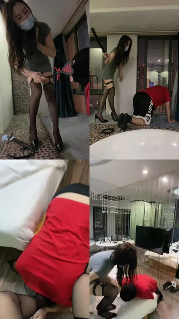 【乔艾丝】黑丝高跟诱惑调-耳光/鞭打/踩踏