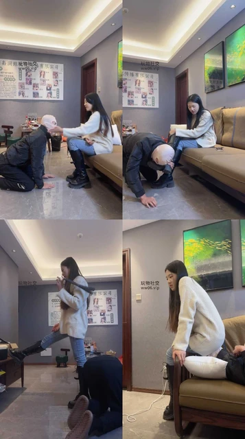 【猴歌】长靴素人S-舔不干净鞋抽耳光/踢裆