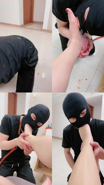 【美惠子】黑丝美腿-拌着口水浓痰脚踩喂食【续集】