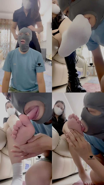 【雪菲老师】掐乳发骚/抽耳光/舔脏长靴白袜