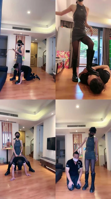 【暴力美学】室内骑马骑脖/鞭打/窒息/舔jio