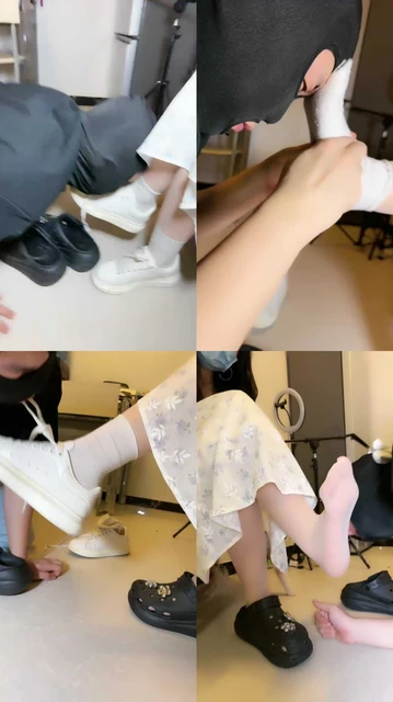 【蜜雪】绿帽老公伺候我约会回家-小白鞋白袜