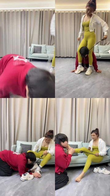 【素人挖掘机】健身女教练-sp/运动鞋白袜踩/骑马/袜子塞嘴