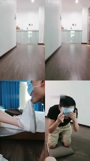 【黛熙】运动后小白鞋棉袜羞辱