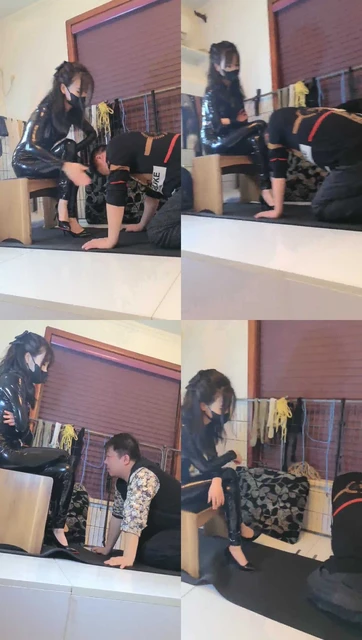 【诗琪】皮衣严厉女王-重度连环耳光【双视角版】