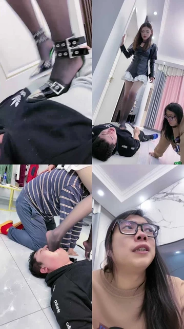 【麋鹿银儿】素人小姐姐暴力调狗