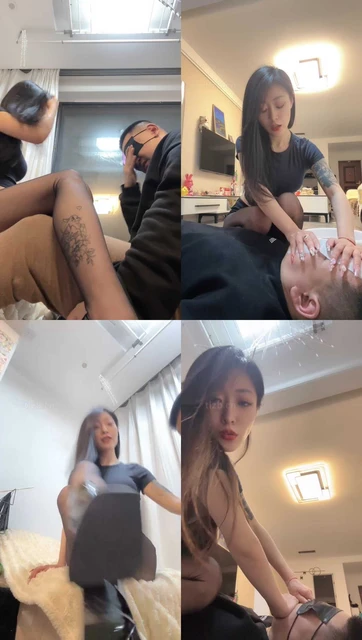 【莫吉托】抽耳光/黑丝美腿踩虐/掐脖加官窒息/插嘴/滴蜡