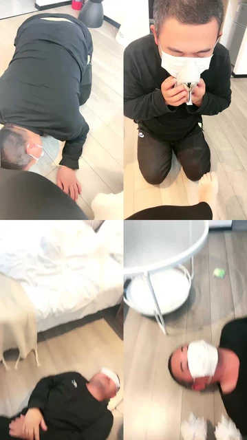 【悠米】贱狗舔脚丫舌头伸的很长