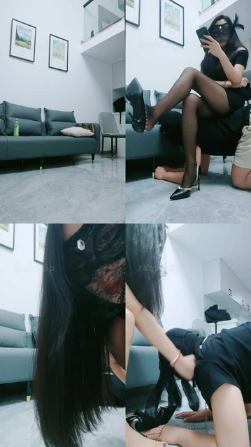【南茜】高跟黑丝脚下辱/揪耳朵/臭脚捂脸/插嘴