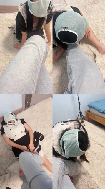 【小凤梨】下贱闺蜜内裤套头伺候