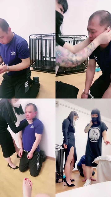 【安可S】双S圈养犬化-手铐/耳光/舔圣水/虐乳骑马【三视角版】