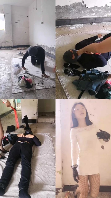 【芝芝】双S-户外工地-暴力教训不听话的狗