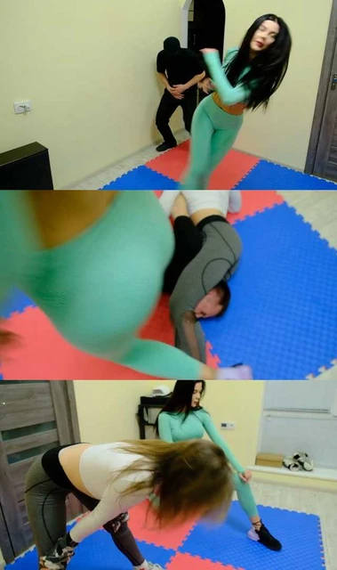 【欧美女王】两时尚美女回家遇到小偷，当场踢废