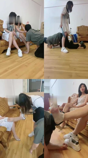 【小猫咪】双S-高跟丝袜/小白鞋棉袜羞辱狗【双视角版】