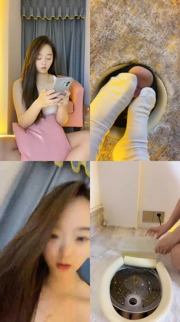 【芊芊】坐脸窒息/白袜-高跟踩狗脸-喂口水圣水