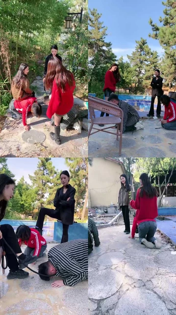 【宸宸】庄园3S调教情侣奴-遛狗骑马/皮靴清理【三视角版】