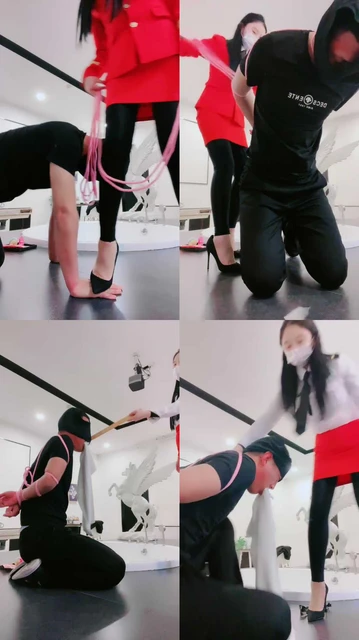 【古筝少女】严厉剧情-空姐复仇-浴室戒尺暴打耳光/内裤套头