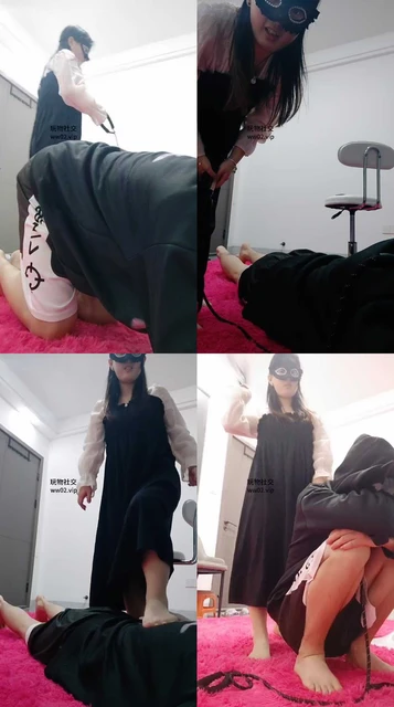 【阿霞】狗链遛狗/鞭打/高跟踩踏