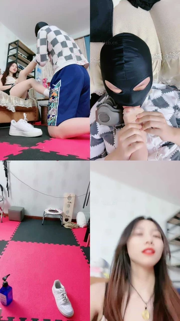 【奶萍】夜跑后原味白鞋白袜辱男友