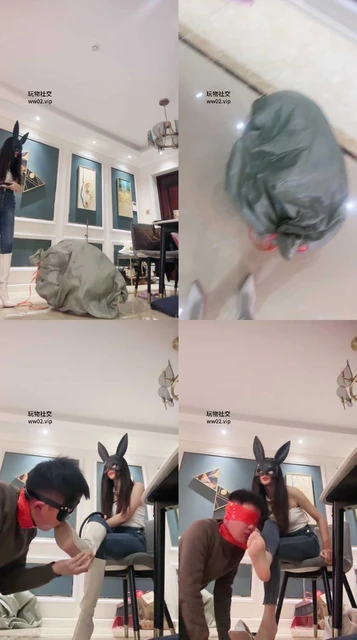 【Joy】兔女郎-高跟长靴踩踏踢踹/重度鞭打