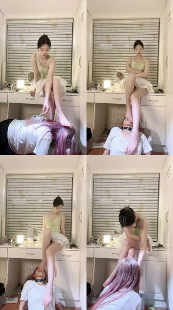 【时颜S】TJ女奴舔脚