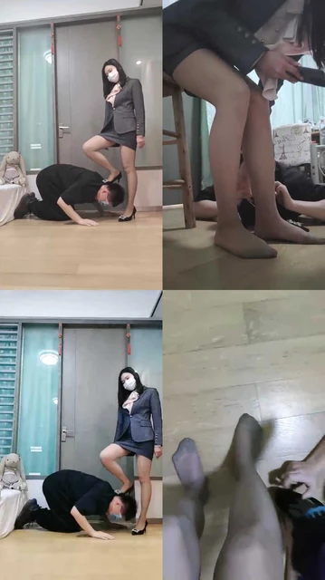 【梵高S】开发银行小姐姐踩踏碾压【双视角版】