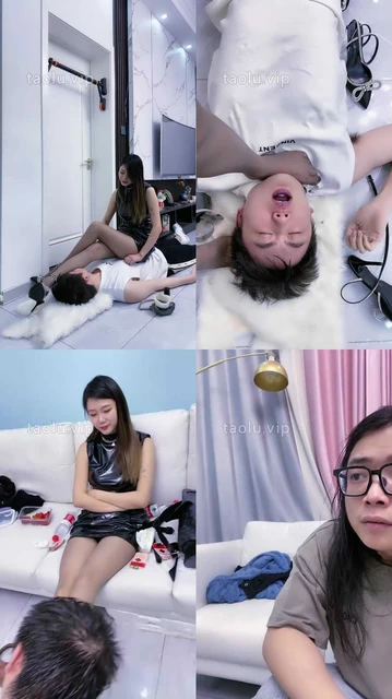 【麋鹿银儿】高跟重度踩踏/虐乳/窒息控制/黑丝脚深喉/踩踏喂食