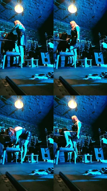 【月神】高跟网袜蹂躏踩/刑架固定