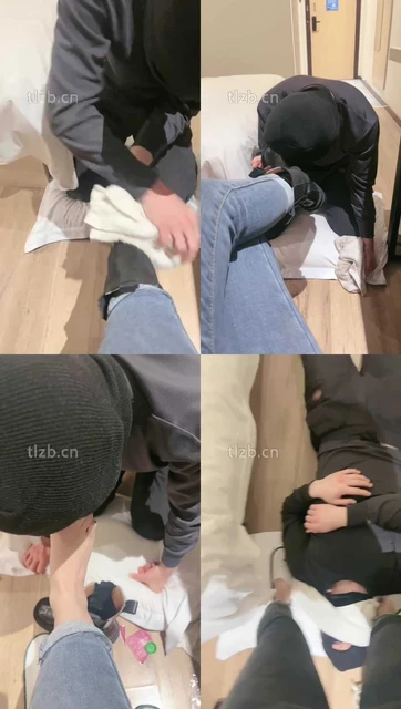 【绝美兔女王】跪舔脏长靴臭白袜/品尝裸足