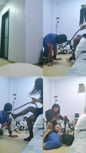 【鱼主】吃丝袜/铆钉高跟喂食/舔脏鞋