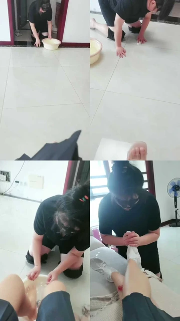 【凌儿女神】母畜闺蜜下跪搞卫生还被虐