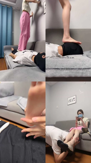 【年华S】平底鞋裸足全体重踩踏/伺候洗脚