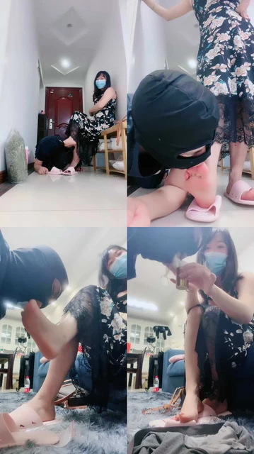 【桃子老师】圈养犬化奴-伺候主人下班