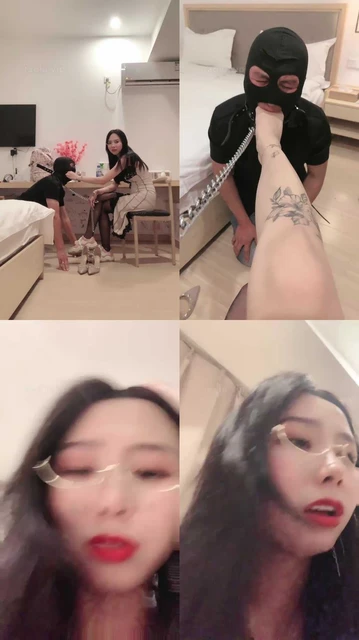 【墨妈妈】狗叼白袜/闻舔黑丝高跟/头压马桶/掐乳