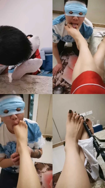 【楚涵】近距离白袜脚狂吸/伺候沐足/袜子塞嘴