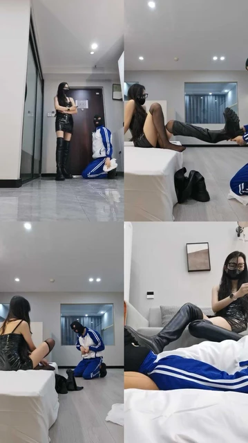 【皮皮】教训不合格的狗-黑丝美腿玩虐