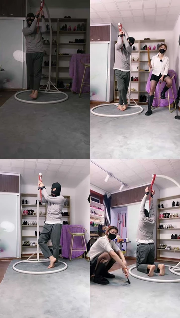 【冰诺】吊绑-长靴黑丝S重度踢踹狗