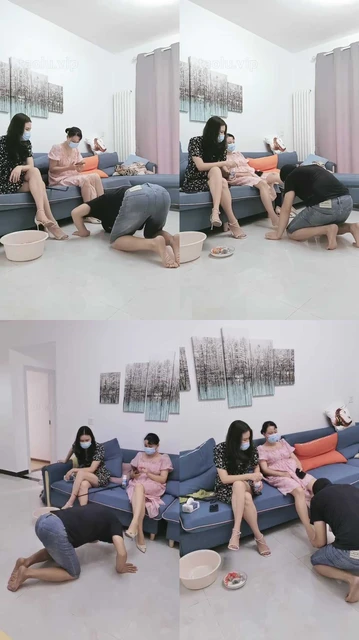 【朱迪女王】双S-伺候洗脚踩踏喂食【双视角版】