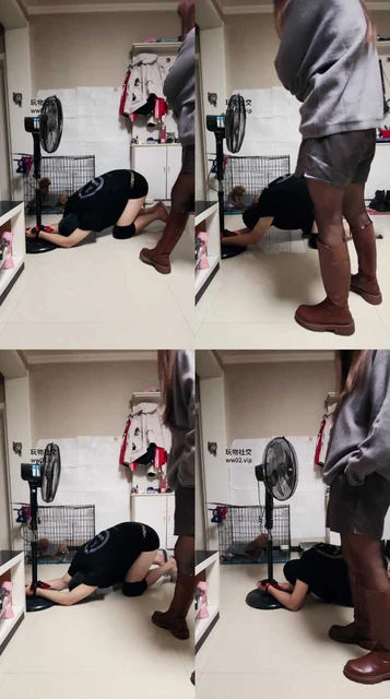 【queen】捆绑长靴重度踢踹