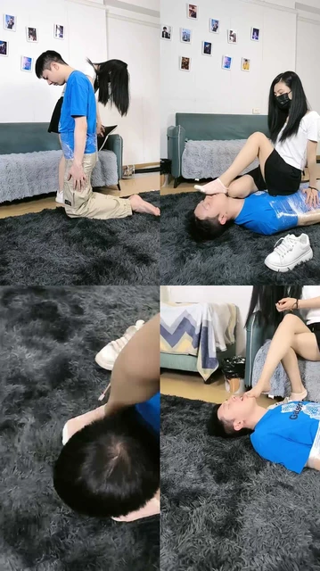 【梓S】保鲜膜包裹木乃伊/小白鞋玩虐/挠痒/闻棉袜